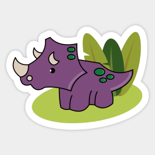 Baby Triceratops Sticker